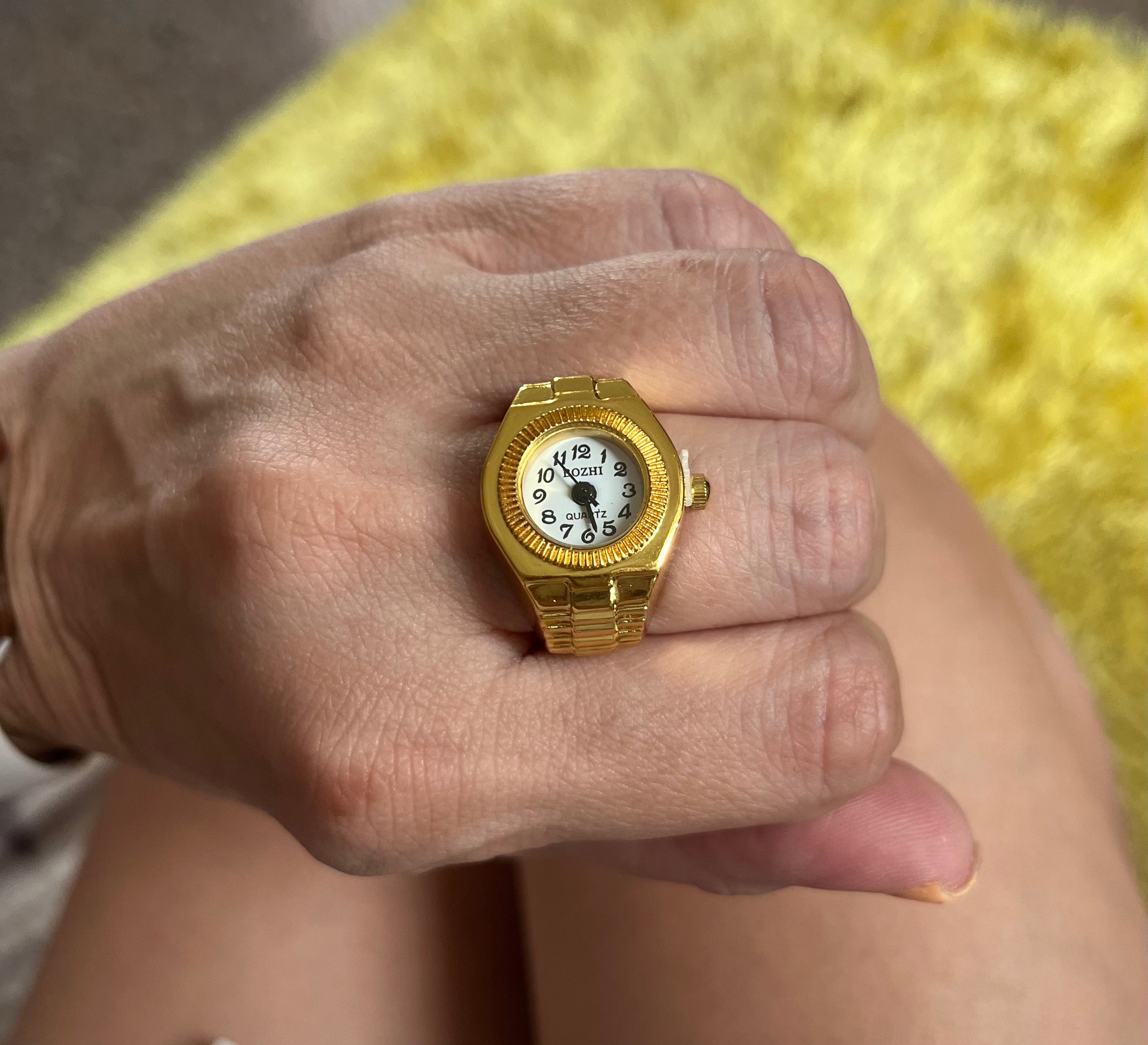 Gold Color Watch Ring