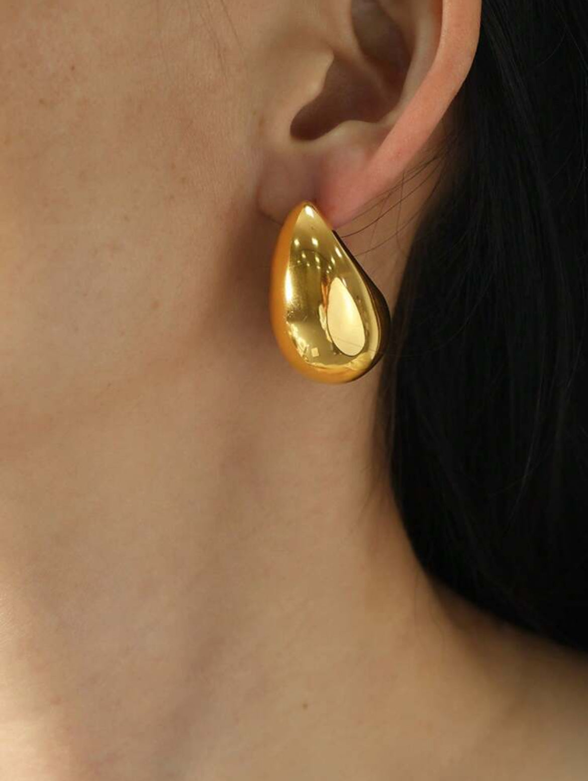 Water Drop Earrings Gold Color