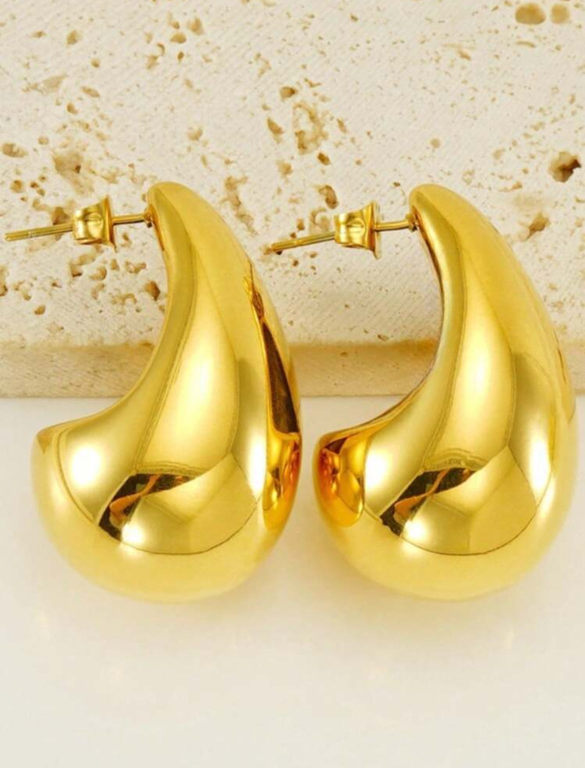 Water Drop Earrings Gold Color