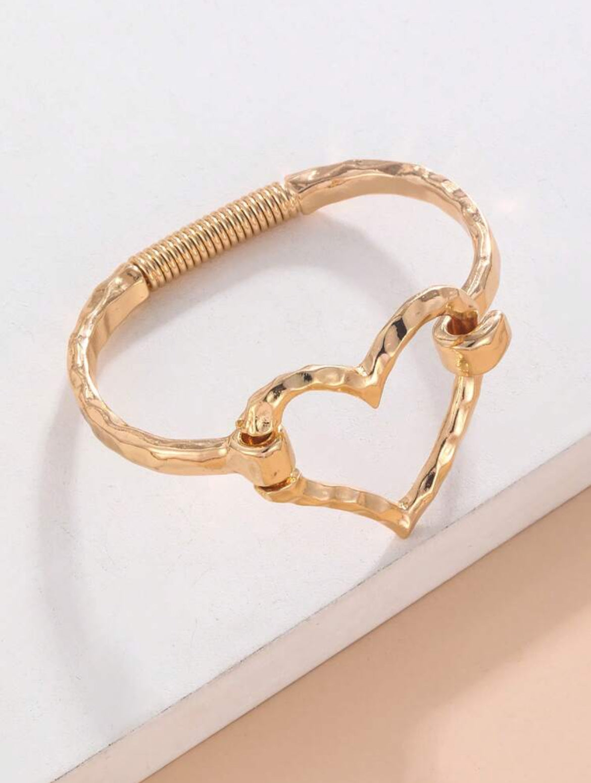 Heart Bangle Bracelet